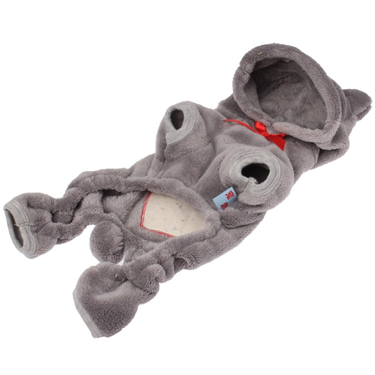 Lovely Bear Style Dog Plush Coat Autumn / Winter Clothes, Size: