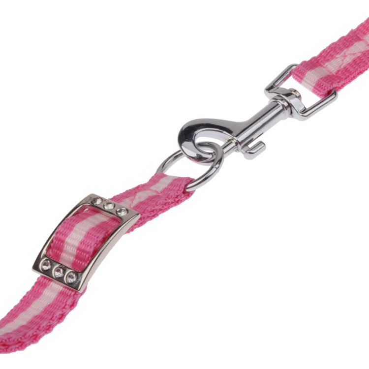 Mesh Breathable Pet Chest Suspenders Dog Traction Rope, Size: XL (Pink)