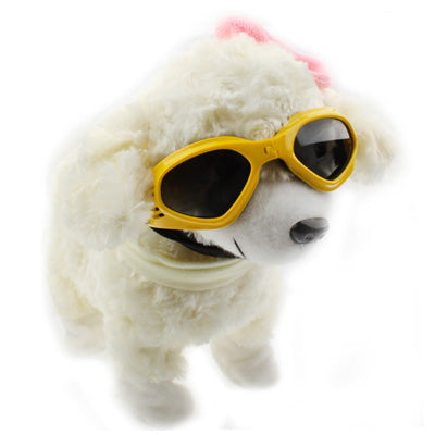 Stylish Dog UV Protection Fold Goggles(Yellow)