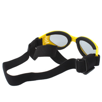 Stylish Dog UV Protection Fold Goggles(Yellow)