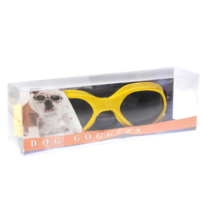 Stylish Dog UV Protection Fold Goggles(Yellow)