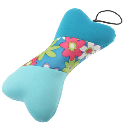 Bone Shape Pet Toys with a Whistle (Cotton Filling), Suitable for Dogs / Cats, Random Color Delivery