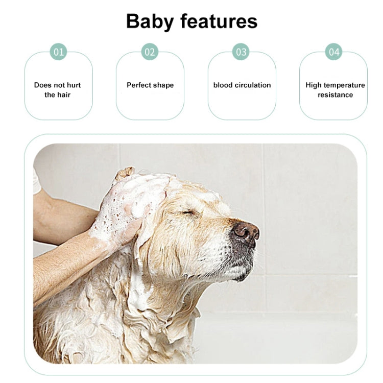 TPU Palm-shaped Pet Bath Massage Brush(Pink)