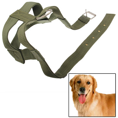 H-Style Novel Adjustable Canvas Back Harness Apparel Chest & Back Strap for Pet Dog