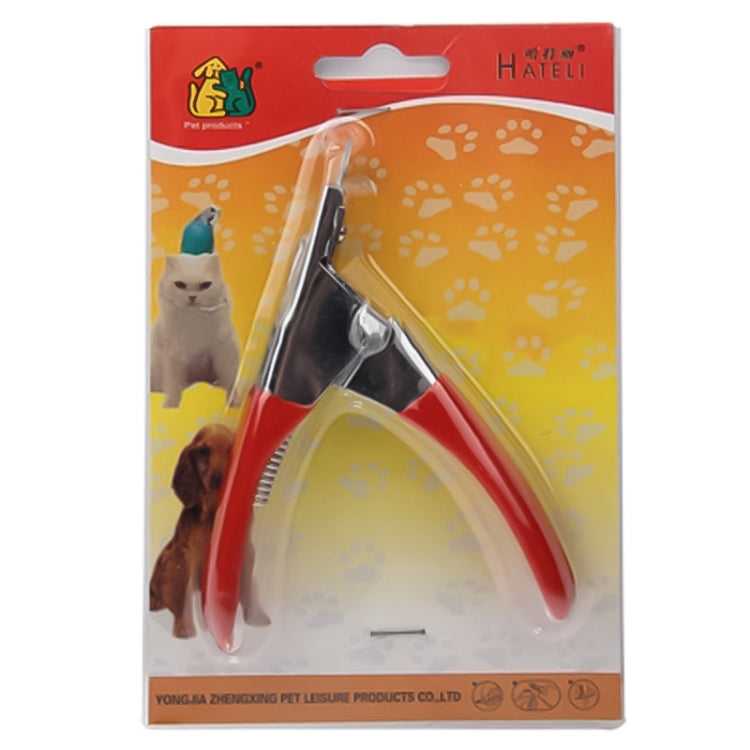 Herringbone Pet Nail Clippers(Red)