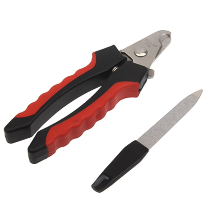 Pet Nail Scissors and Paw Nail File Tool Set(Black)