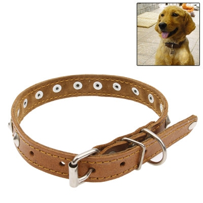 New Style Durable Synthetic Leather Dog Collar Pets Neck Strap ( Size: 48 x 2.0cm)