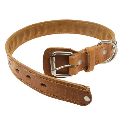 New Style Durable Synthetic Leather Dog Collar Pets Neck Strap (Size: 66 x 3.0cm)
