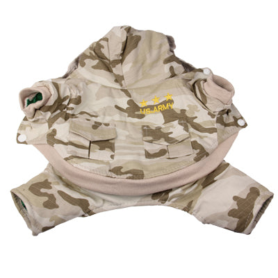 Winter Camouflage Style Coat for Dogs with Zipper ( Size: M)