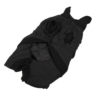 Cool FBI Style Warm Coat Dog Clothes / Pet Clothes 4-Leg Holes