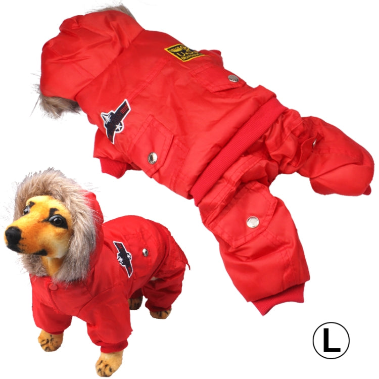 Air Force Uniform Style Dog Warm Coat Autumn / Winter Clothes
