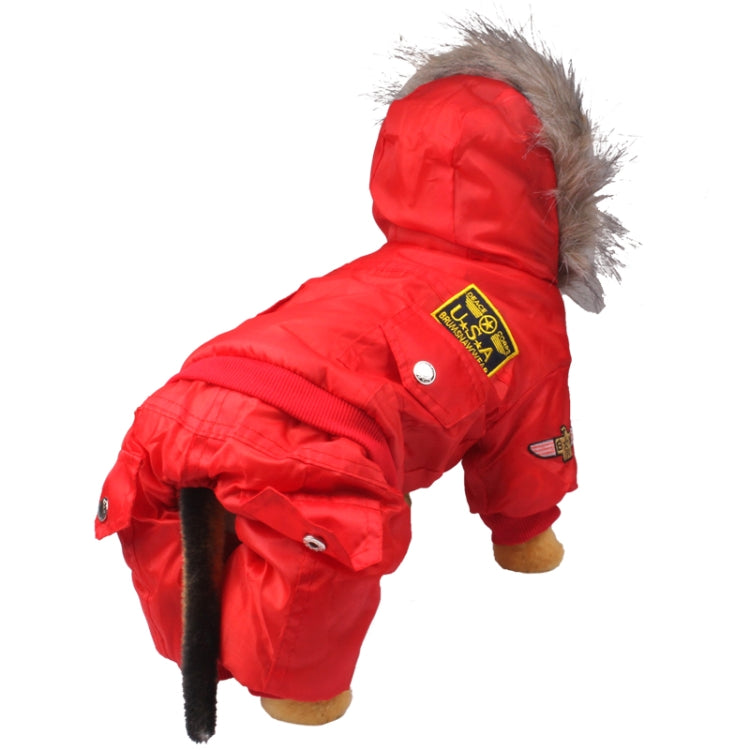 Air Force Uniform Style Dog Warm Coat Autumn / Winter Clothes