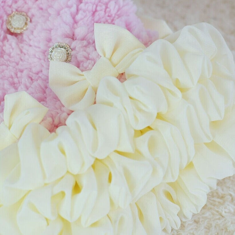 Bowknot Dress for Dog Clothes / Pet Clothes ( Size:S )(Pink)