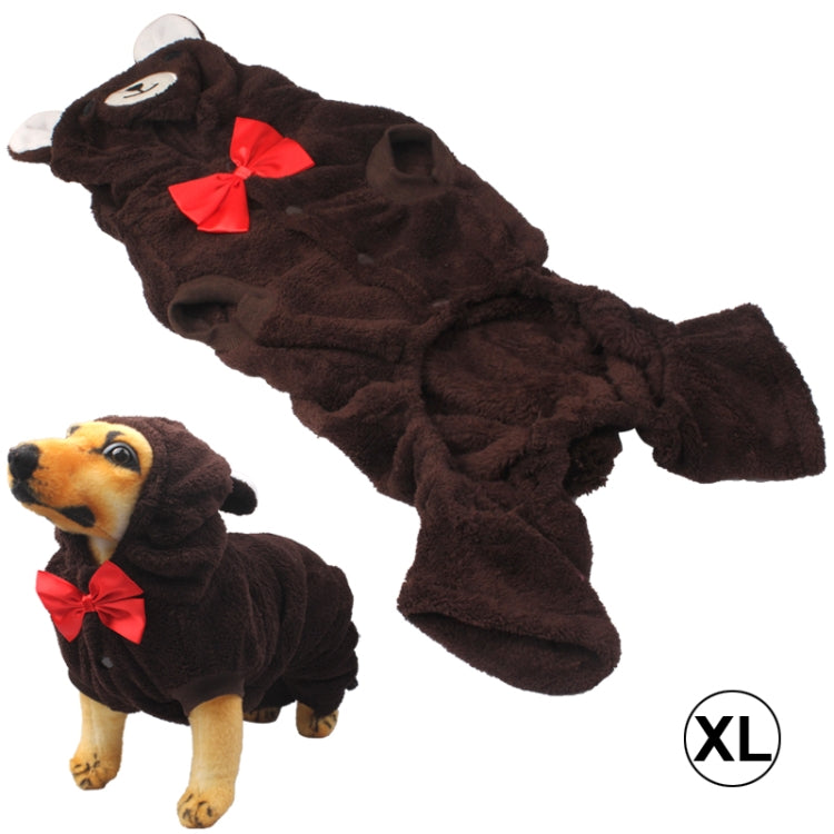Lovely Bear Style Plush Dog Coat Autumn / Winter Clothes