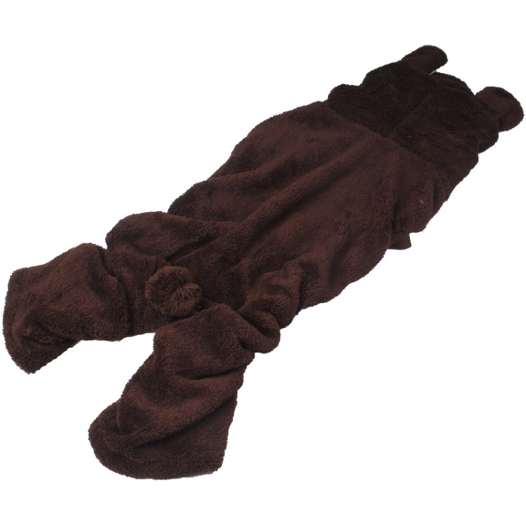 Lovely Bear Style Plush Dog Coat Autumn / Winter Clothes