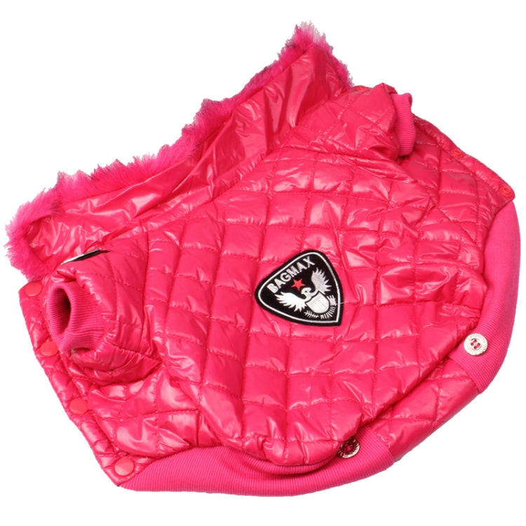 Lovely Magenta Cotton Dog Coat Autumn / Winter Clothes