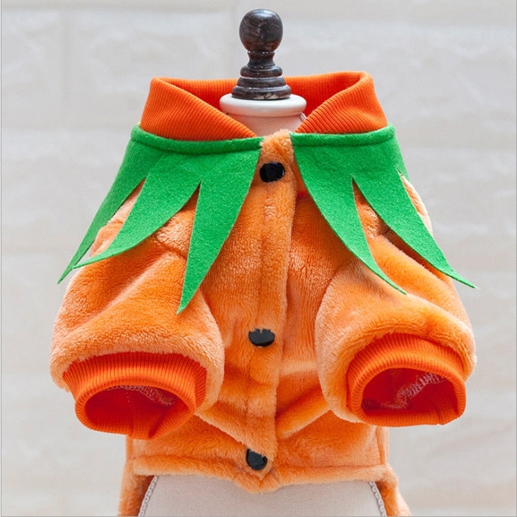 Orange Pumpkin Jack Pet Dog Halloween Costume, Size: XL, Chest: 47cm, Back Length: 35cm