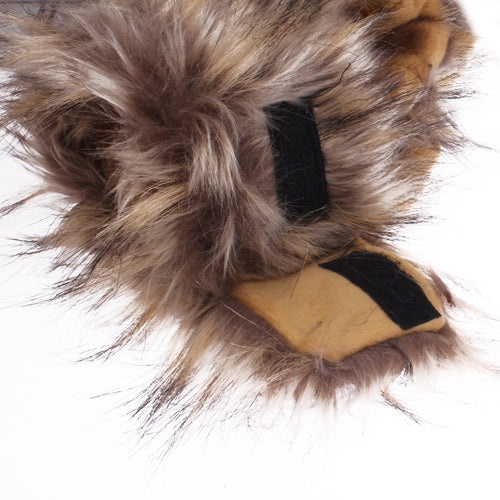 Large Pet Cat Tiger Wigs Mane Hair Festival Party Fancy Dress Clothes Costume