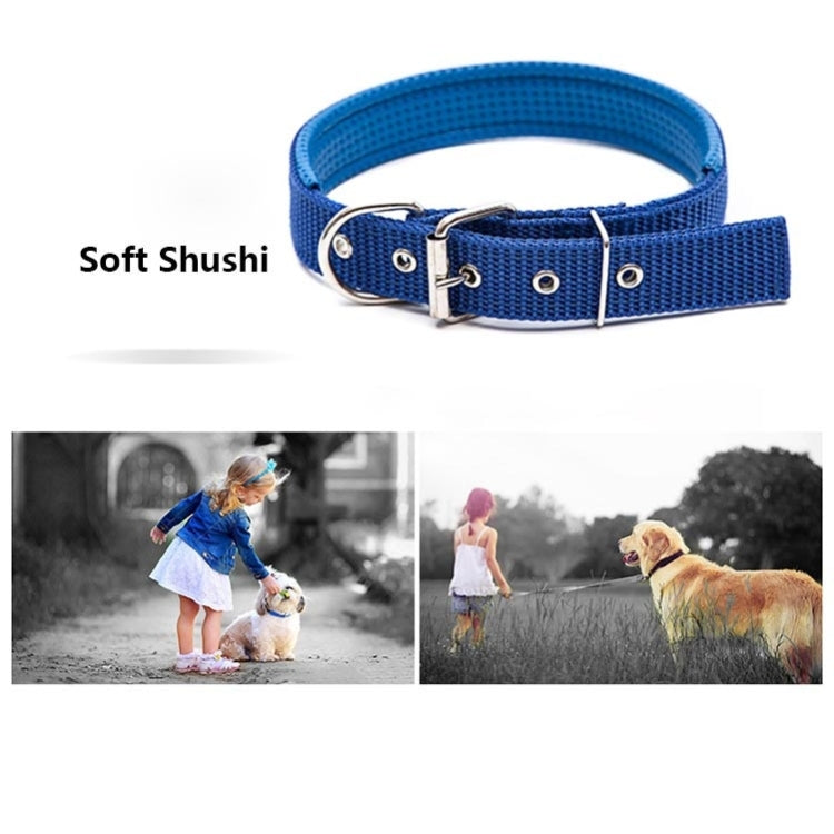 Foam Cotton Polyester Pet Collars Pet Neck Strap Dog Neckband Cats Dogs Collars, 1.5cm x 39cm
