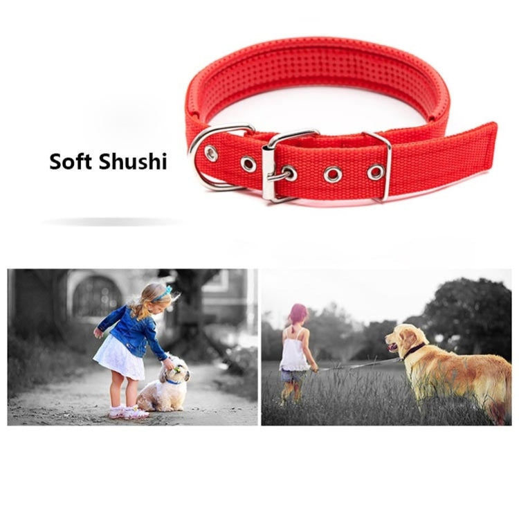 Foam Cotton Polyester Pet Collars Pet Neck Strap Dog Neckband Cats Dogs Collars, 1.5cm x 39cm