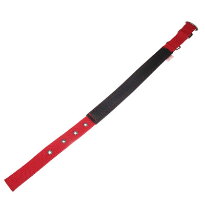 Foam Cotton Pet Collars Pet Neck Strap Dog Neckband Cats Dogs Collars,2.5x55cm (Red)