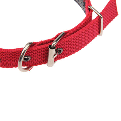 Foam Cotton Pet Collars Pet Neck Strap Dog Neckband Cats Dogs Collars,2.5x55cm (Red)