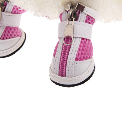 New Fashion Anti-Skidding Dog Shoes / Pet Shoes, Breathable Pet Footwear (4pcs in one pakege and the Price for 4pcs),