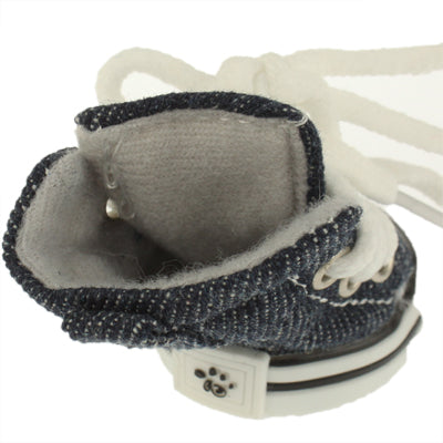 Dark Blue Dog Strap Sports Shoes / Pet Shoes (4pcs in one package and the Price for 4pcs)