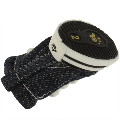 Dark Blue Dog Strap Sports Shoes / Pet Shoes (4pcs in one package and the Price for 4pcs)