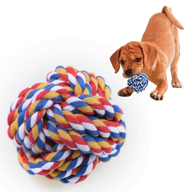 Cotton Rope Ball for Pets / Dog Cat Toy, Diameter 6.5cm, Random Color Delivery