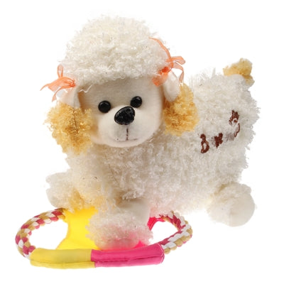 Cotton Rope Pet Dog Puppy Training Flying Disc Toy Throw Rope Disc Flyer Toy for Dog, Random Color Delivery