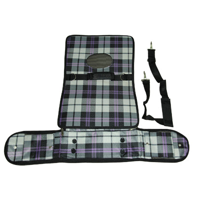 Grid Pattern Travel Totes Dog Carrier Bags, Size: 34 x 16 x 23cm