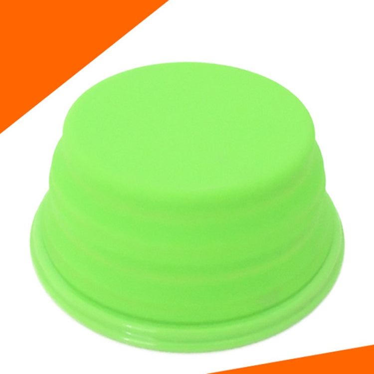 Portable Stretchable Silicon Food Feeder Dish Serving Bowl Water Container for Cat Dog Pet (Random Color Delivery)