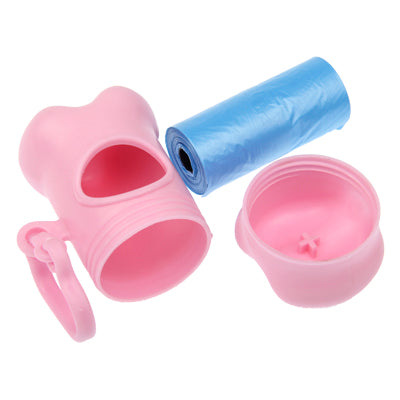 Pet Plastic Pooper Scoopers, Clip Implement, Pick Up Box(Pink)