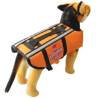Pet Saver Dog Life Vest Jacket for Swimming Boating Surfing, Size: M(Orange)