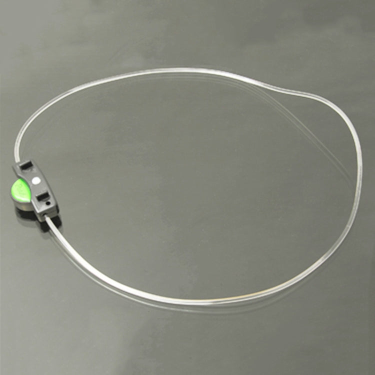 Optical Fiber 3-Mode Luminous Pet Decoration Necklace Strap(Green)