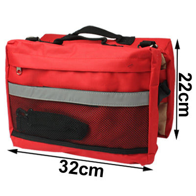 Fashionable Outward Pet Backpack Saddle Bag Dog Carrier Bag Shoulder Bag Knapsack(Red)