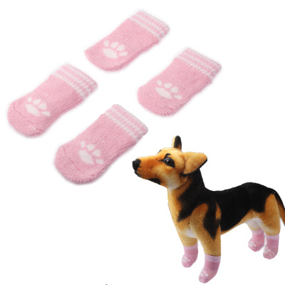 Cute Cotton Non-Slip Pet Socks(Pink)