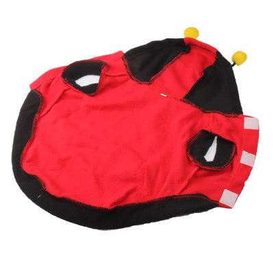 Bees Style Spots Fleeces Clothes for Dog Pet with Hat (Size: 12)