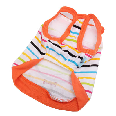 Stripe Smile style Sun-Top Clothes for Dog Pet