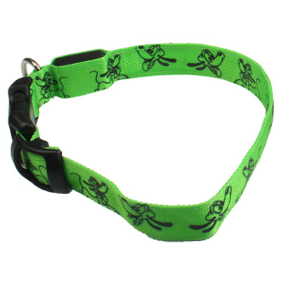 Cute Cartoon Pattern Adjustable 3-Mode LED Flashing Dog Collar, Size: L (Random Color Delivery)