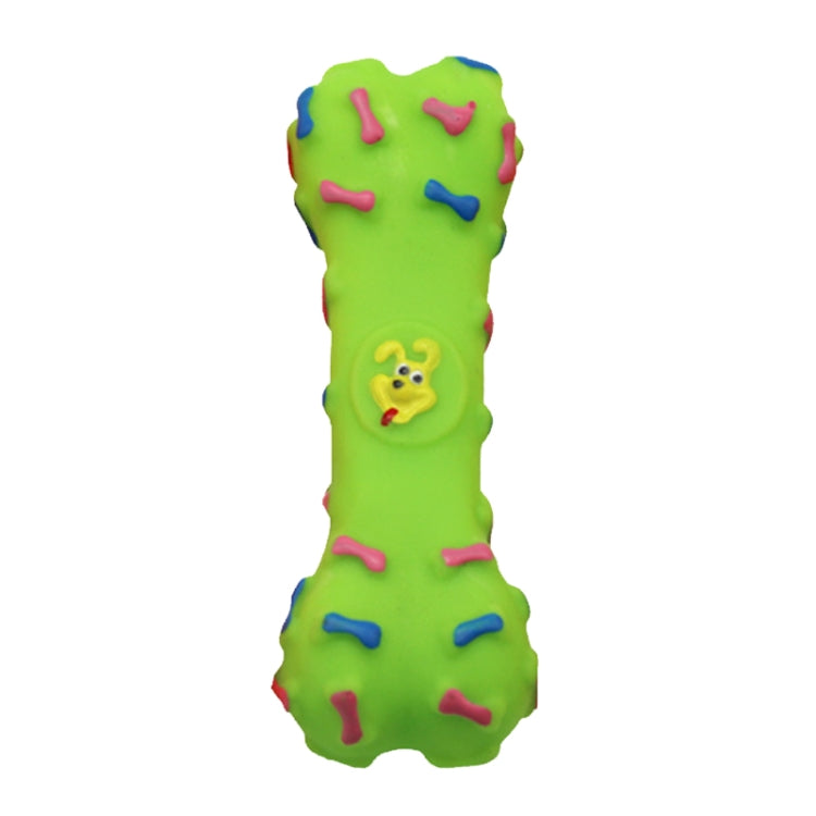 Bone Shape Plastic Pet Toys with Whistle for Dogs / Cats, Random Color Delivery