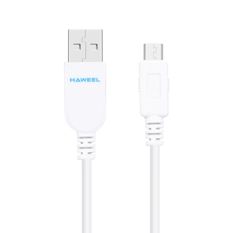 HAWEEL Micro USB to USB 2.0 Data / Charging Cable, Length: 1m(White)