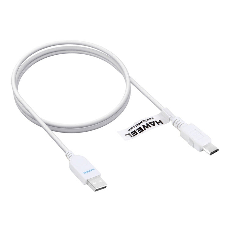 HAWEEL Micro USB to USB 2.0 Data / Charging Cable, Length: 1m(White)