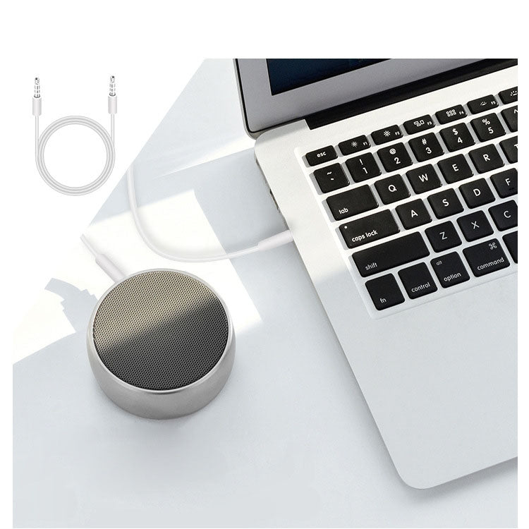 AUX Cable, 3.5mm Male Mini Plug Stereo Audio Cable for iPhone / iPad / iPod / MP3 , Length: 1m(White)