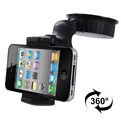 Scalable Car Universal Holder for iPhone 4 & 4S / 3GS / 3G / MP4 / PDA, Support 360 Degree Rotation, Width: 42mm-62mm(Black)