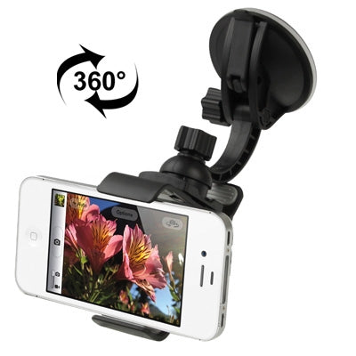 Car Universal Holder for iPhone 4 & 4S / Other Mobile Phones / PSP / PAD / MP4, Support 360 Degree Rotation