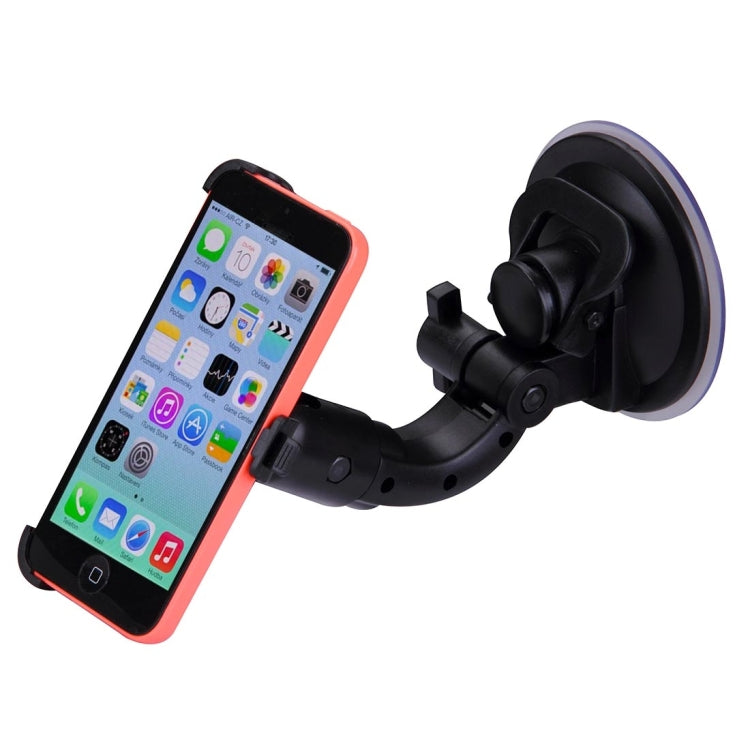 Young Player 360 Degree Rotatable Car Sucker Holder, For iPhone 5 & 5C & 5S(Black)