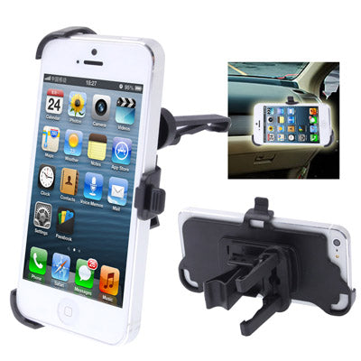 Air Conditioning Vent Car Holder, Specially Design for Apple iPhone 5 & 5C & 5S(Black)