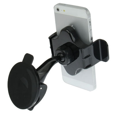 Universal 360 Degree Rotatable Car Holder, Width: 58-85mm, For iPhone, Galaxy, Huawei, Xiaomi, LG, HTC and Other Smart Phones(Black)